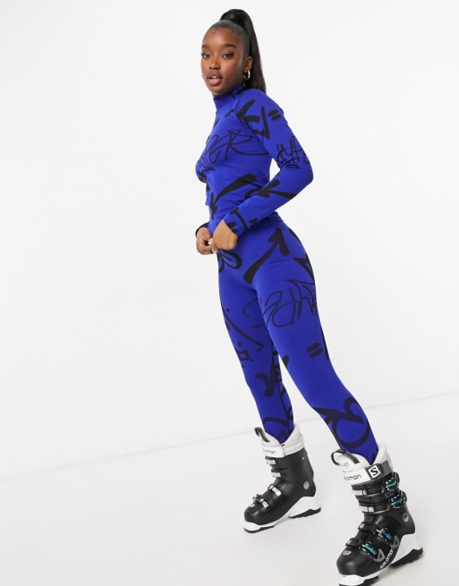 ASOS 4505 – Graffitimönstrat underställs-set i seamless modell