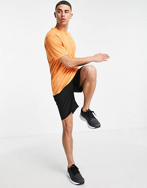 ASOS 4505 icon easy fit training t-shirt with quick dry in orange
