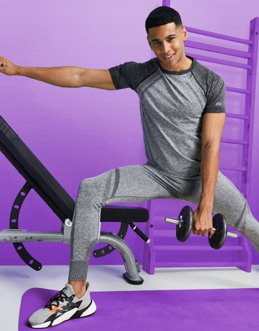 ASOS 4505 – Jacquardvävt träningsset i seamless design