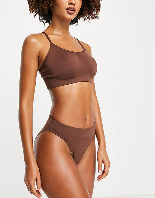 ASOS 4505 layers high leg brief in soft jersey