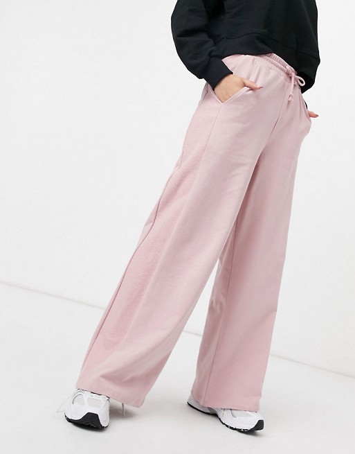 ASOS 4505 wide leg jogger with contrast panel detail