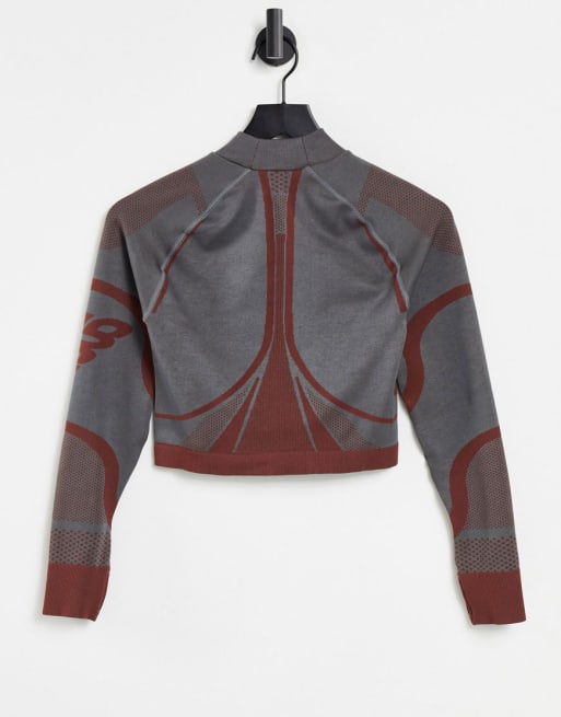 ASOS 4505 Petite - Naadloze ski-onderkledingset met contouren in multi