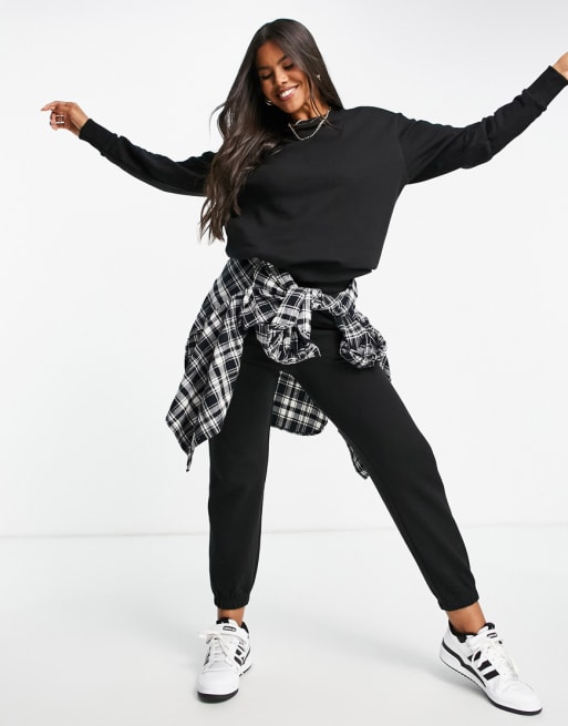 ASOS 4505 - Set van teruggeborstelde stof in zwart