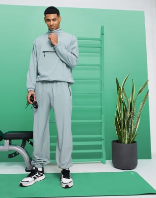 ASOS 4505 tracksuit in gray