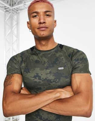 ASOS 4505 2-in-1 training shorts with camo print