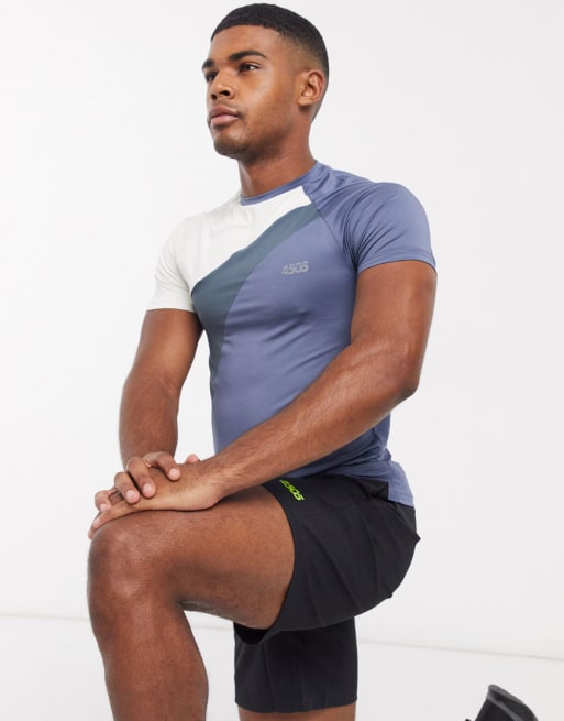 ASOS 4505 training set with contrast panels in blue