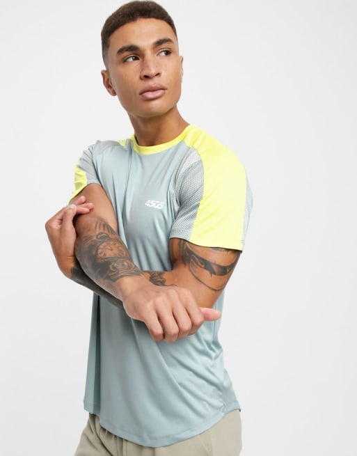 ASOS 4505 training set with contrast panels in yellow