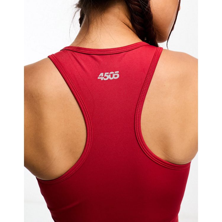 ASOS 4505 Icon longline scoop neck medium support sports bra in