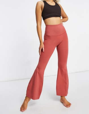 ASOS 4505 yoga set in rust