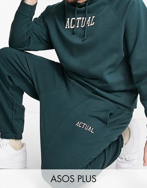 ASOS Actual Plus co-ord with embroidered logo