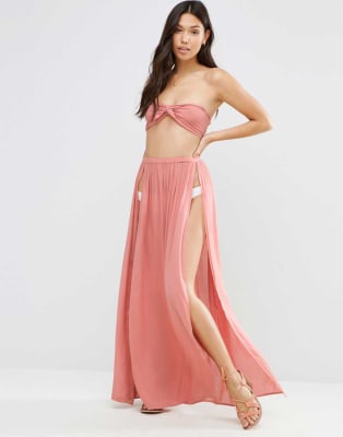 beach co ord maxi skirt