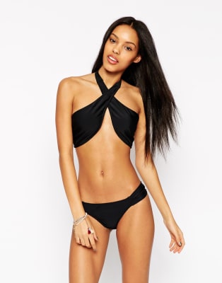 wrap halter top bikini