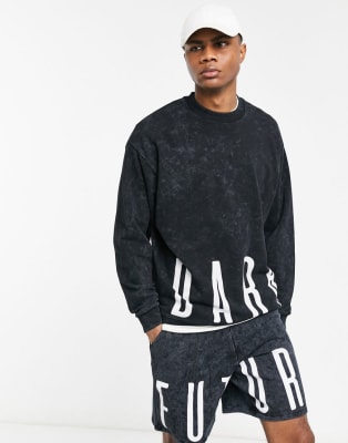 ASOS Dark Future - Ensemble - Noir délavé