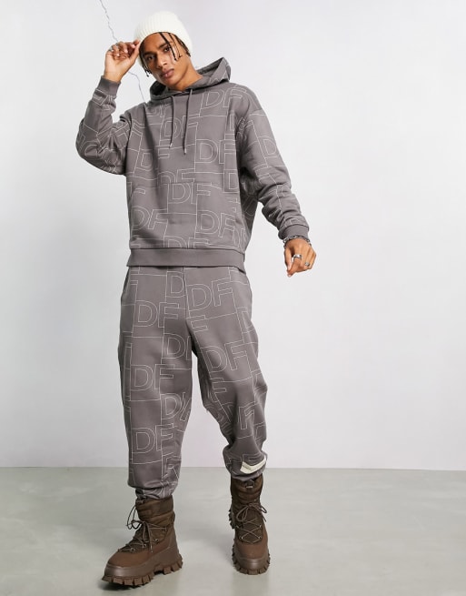 Asos mens grey fashion tracksuit