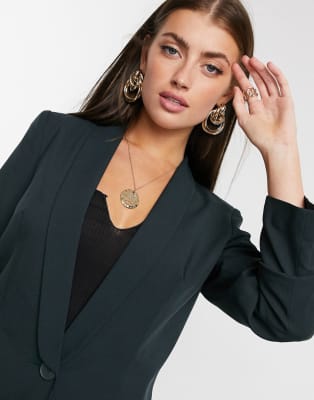 asos red suit womens