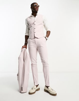 ASOS DESIGN - Abito taglio skinny color bacca