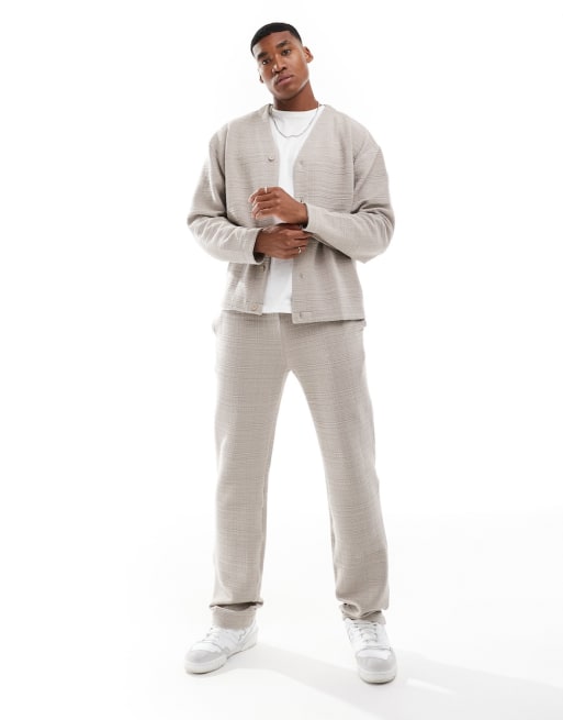 ASOS DESIGN – Beige set i oversize
