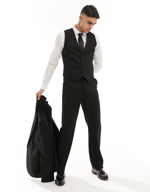 CerbeShops DESIGN black suit in slim fit