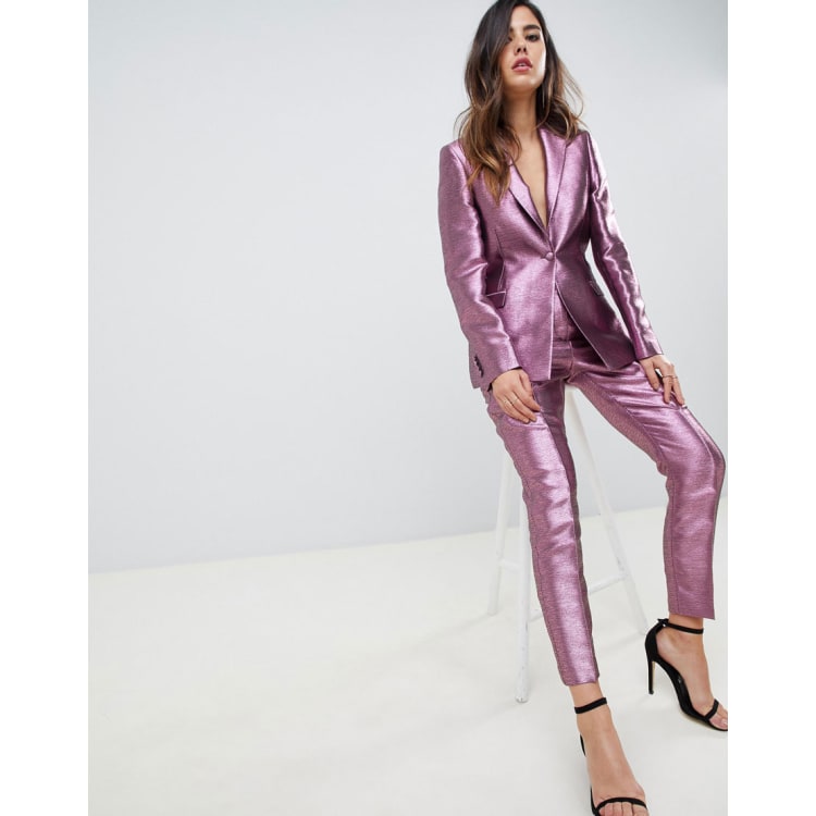 ASOS DESIGN Blazer In metallic Suit | ASOS