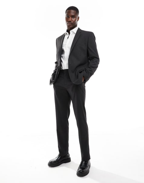 ASOS DESIGN charcoal suit in slim fit - view 1