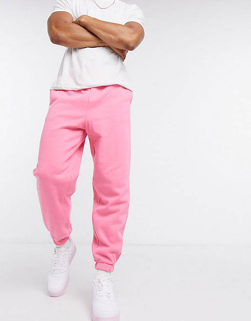 ASOS DESIGN co-ord oversized tracksuit in bright pink | ASOS