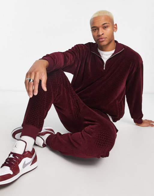 Designer velour sale tracksuit