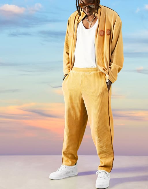 Yellow store velour sweatsuit