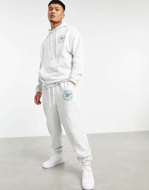 Asos white online tracksuit