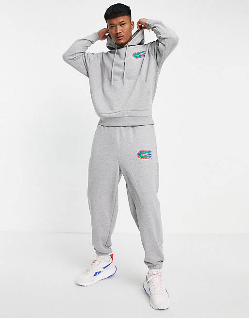 ASOS DESIGN co-ord oversized hoodie with Florida Gators print in grey