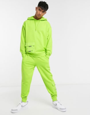 lime green tracksuit mens