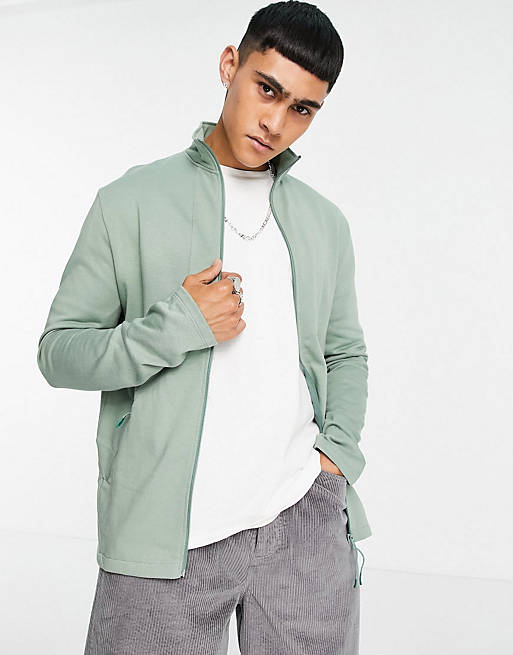 ASOS DESIGN co-ord with utility seam in green