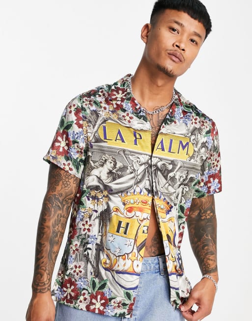 ASOS DESIGN - Combi-set van satijn met Havanaprint