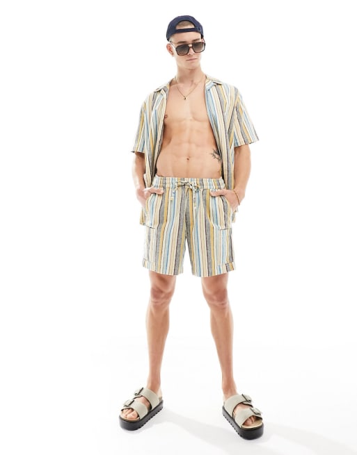 ASOS DESIGN - Coordinato a righe stile vintage