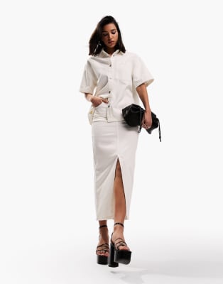 Coordinato in denim scuro