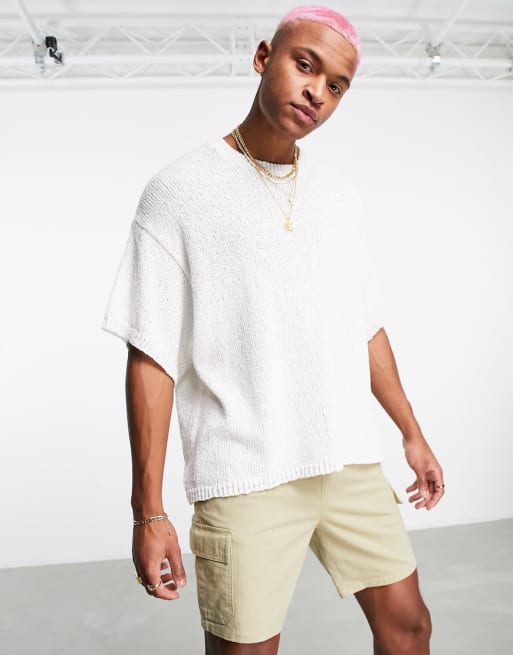 ASOS DESIGN - Coordinato écru testurizzato