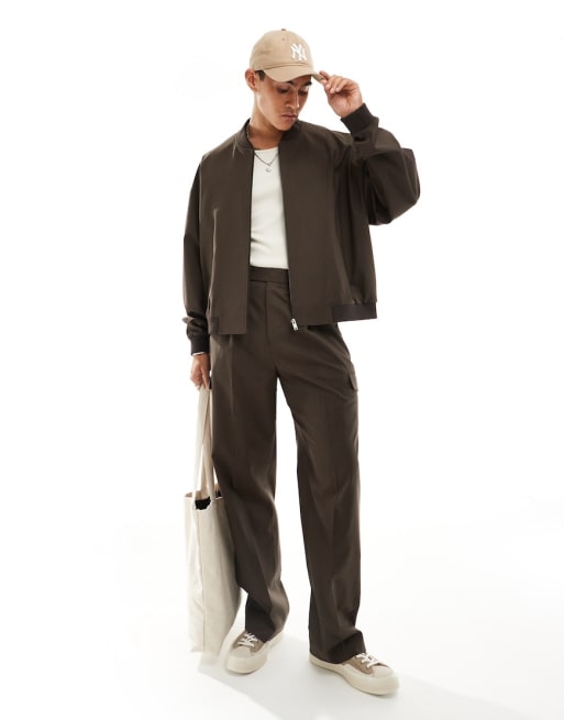 ASOS DESIGN - Coordinato marrone elegante