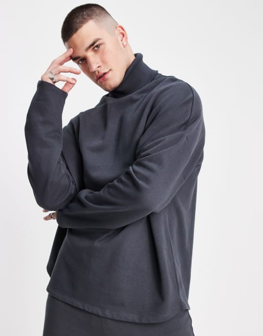 ASOS DESIGN - Coordinato nero slavato