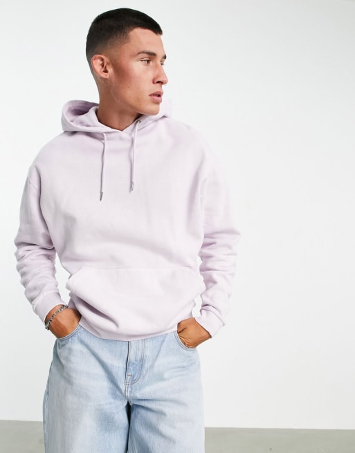 ASOS DESIGN - Coordinato oversize in tessuto organico viola lavaggio vintage