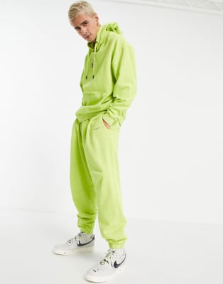 ASOS DESIGN - Coordinato oversize lavaggio verde acido vintage con stampa