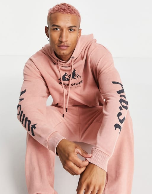 ASOS DESIGN - Coordinato oversize lavaggio vintage con stampe multiple