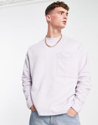 ASOS DESIGN - Coordinato oversize viola con dettaglio con tasche