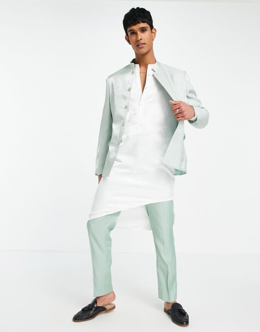 ASOS DESIGN Costume de mariage ajuste Vert ultra brillant ASOS