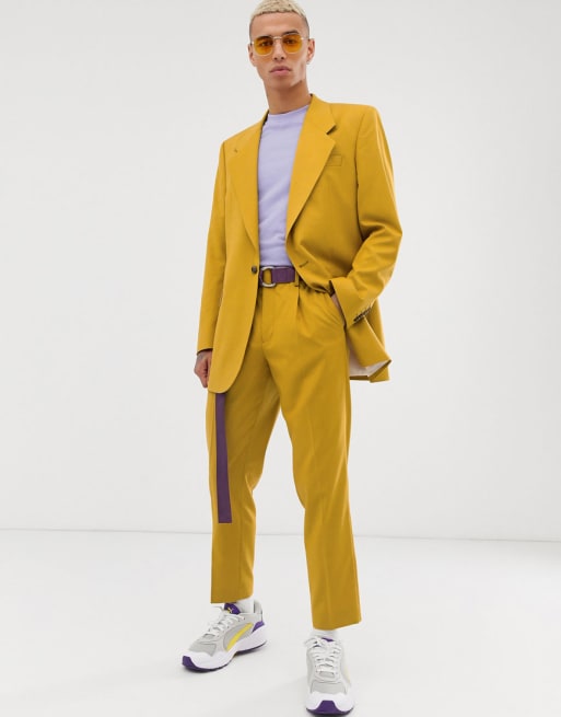 Asos Design Costume Oversize Jaune Moutarde Asos