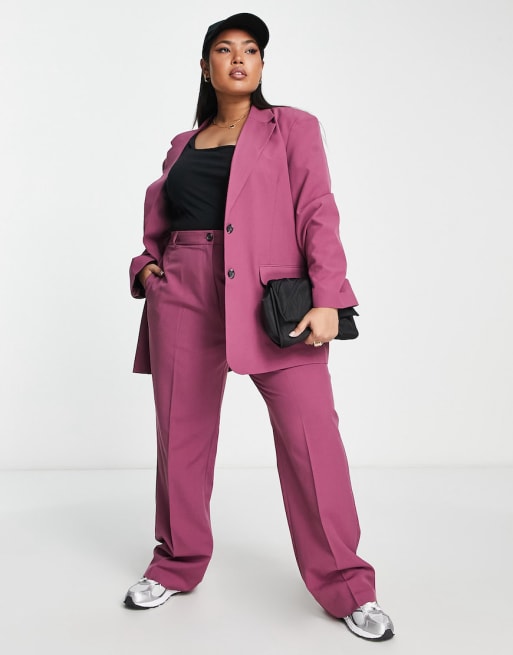 ASOS DESIGN Curve mix & match ultimate ankle grazer suit pants in