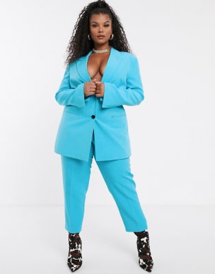 ASOS DESIGN Curve pop blue suit | ASOS