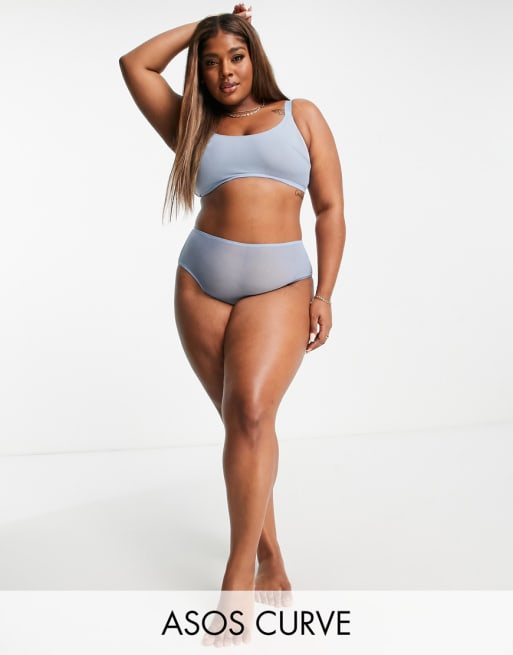 ASOS DESIGN Curve Tiggy smoothing set in dusty blue ASOS