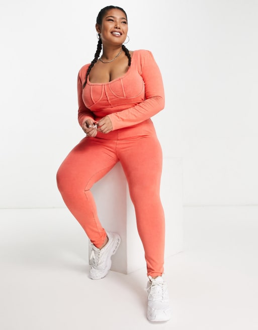 ASOS DESIGN Curve washed pack in red