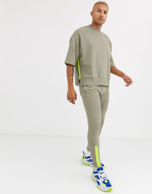 ASOS DESIGN - Ensemble avec détail fluo
