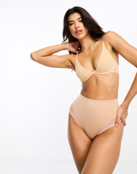 ASOS DESIGN - Ensemble de lingerie avec formes structurées - Beige - view 1