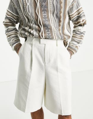 ASOS DESIGN - Ensemble élégant en jacquard - Crème